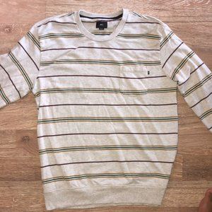 Obey Striped Sweatshirt Men's Large